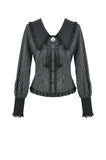 Gothic Peter Pan Collar Lace Shirt IW134 - Gothlolibeauty