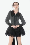 Gothic Peter Pan Collar Lace Shirt IW134 - Gothlolibeauty
