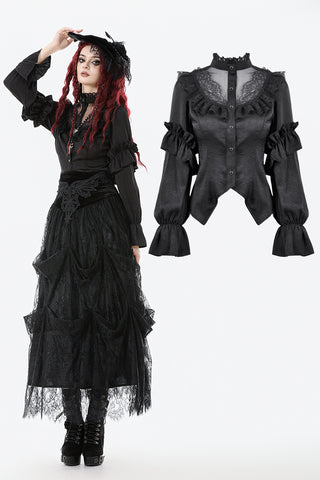 Raven’s Kiss Gothic Court Blouse IW136