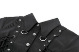 Ruptured Lace-Up Punk Shirt IW139 - Gothlolibeauty