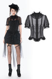 Courtly Sheer Lace Ruffle Blouse IW142 - Gothlolibeauty
