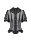 Courtly Sheer Lace Ruffle Blouse IW142 - Gothlolibeauty