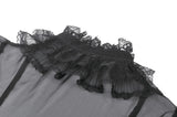 Courtly Sheer Lace Ruffle Blouse IW142 - Gothlolibeauty