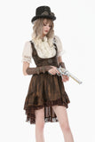 Daylight Verse - Retro Victorian Lace Patchwork Puff Sleeve Slim Blouse IW146WH