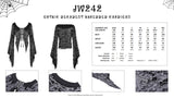Gothic decadent shredded cardigan JW242