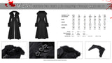 Gothic fur neck and sleeves woolen maxi coat JW256