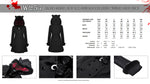 Black lolita cat ear double-breasted woolen long coat JW257