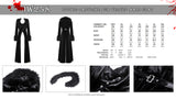 Gothic ladylike fur velvet maxi coat JW258