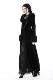Gothic ladylike fur velvet maxi coat JW258