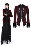 Gothic burgundy court zip jacket JW259