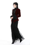 Gothic burgundy court zip jacket JW259