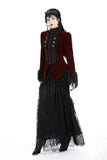 Gothic burgundy court zip jacket JW259