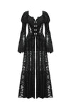 Gothic Embossed Velvet and Lace Long Outwear JW273