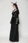 Gothic Embossed Velvet and Lace Long Outwear JW273
