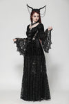 Gothic Embossed Velvet and Lace Long Outwear JW273