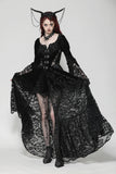 Gothic Embossed Velvet and Lace Long Outwear JW273
