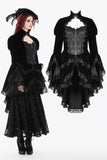Thorn Oath Gothic Tiered Hem High Low Jacket JW288