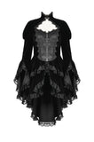 Thorn Oath Gothic Tiered Hem High Low Jacket JW288