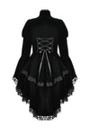 Thorn Oath Gothic Tiered Hem High Low Jacket JW288