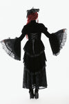 Thorn Oath Gothic Tiered Hem High Low Jacket JW288