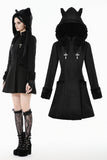 Cute Cat Ear Fuzzy Hoodie Coat JW291