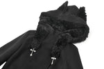 Cute Cat Ear Fuzzy Hoodie Coat JW291