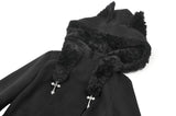 Cute Cat Ear Fuzzy Hoodie Coat JW291