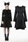 Gothic Bowknot Embroidered Warm Coat JW292