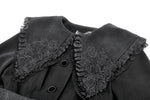 Gothic Bowknot Embroidered Warm Coat JW292