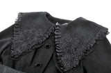 Gothic Bowknot Embroidered Warm Coat JW292
