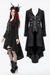 Gothic PU Leather Trench Coat JW295