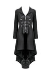 Gothic PU Leather Trench Coat JW295