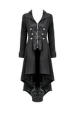 Gothic PU Leather Trench Coat JW295
