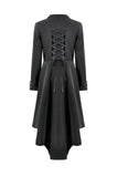 Gothic PU Leather Trench Coat JW295