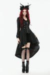 Gothic PU Leather Trench Coat JW295