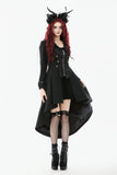 Gothic PU Leather Trench Coat JW295