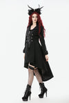 Gothic PU Leather Trench Coat JW295