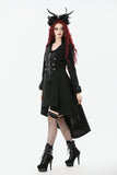 Gothic PU Leather Trench Coat JW295