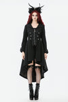 Gothic PU Leather Trench Coat JW295
