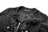 Gothic PU Leather Trench Coat JW295