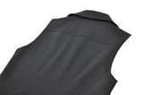 Punk Sleeveless Long Fitted Coat JW300 - Gothlolibeauty