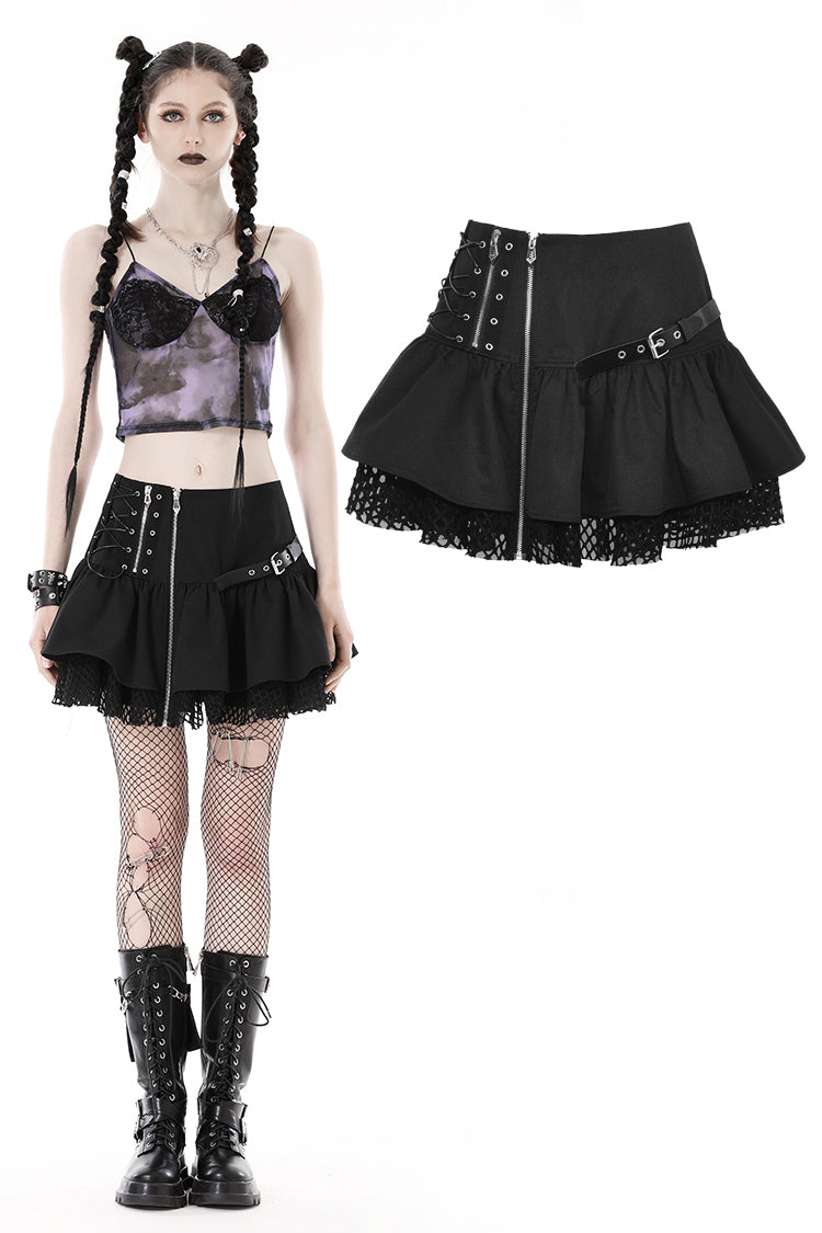 ★MUCENT★ STYQE ZIPPER POINT MINI SKIRT MUSINSA | MUCENT Stick zipper point mini skirt