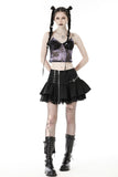 Punk asymmetrical zipper mini skirt KW291