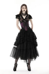 Punk layered frilly high low skirt  KW293