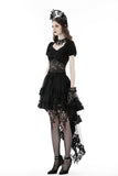 Punk frilly lace swallow tail skirt  KW294