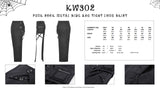 Punk rock metal side bag tight long skirt KW302