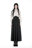 Gothic retro pattern long skirt  KW307