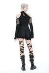Punk metal pleated mini skirt KW333