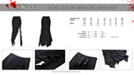 Black mermaid ruffle slim long skirt KW335