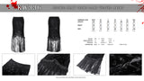 Gothic sexy tight long velvet skirt  KW336